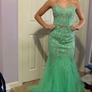 Mint Green Prom Dress by BLUSH